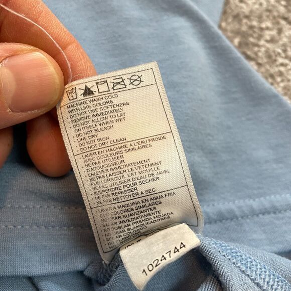 Nike Hockey Shirt Mens Medium Light blue Dri Fit 3/4 Sleeve soft Casual Adult - Picture 8 of 11